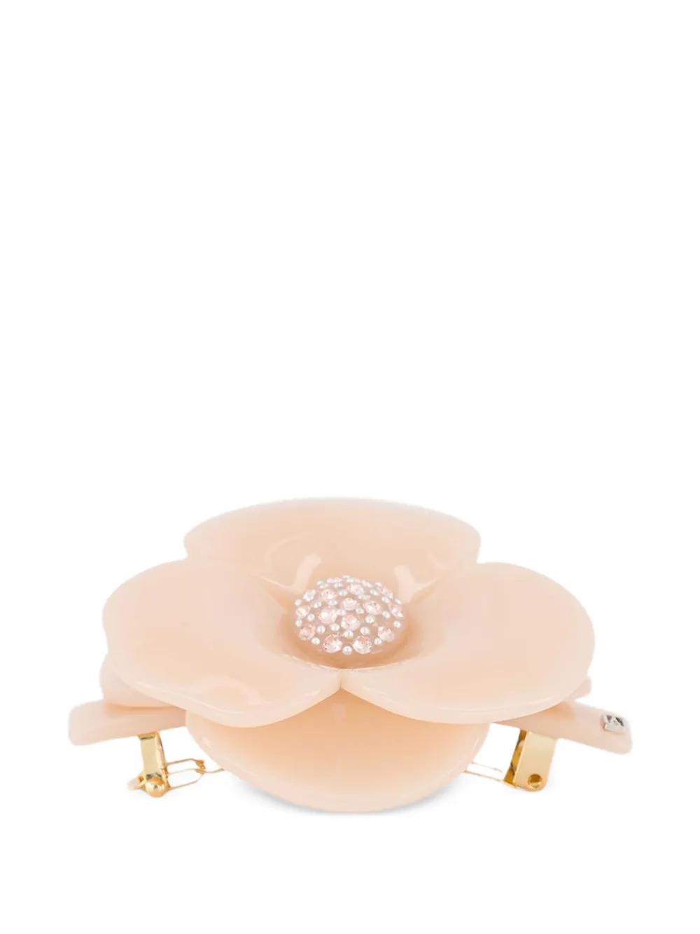 Alexandre de Paris Camelia Swarovski crystal barrette - Toni neutri
