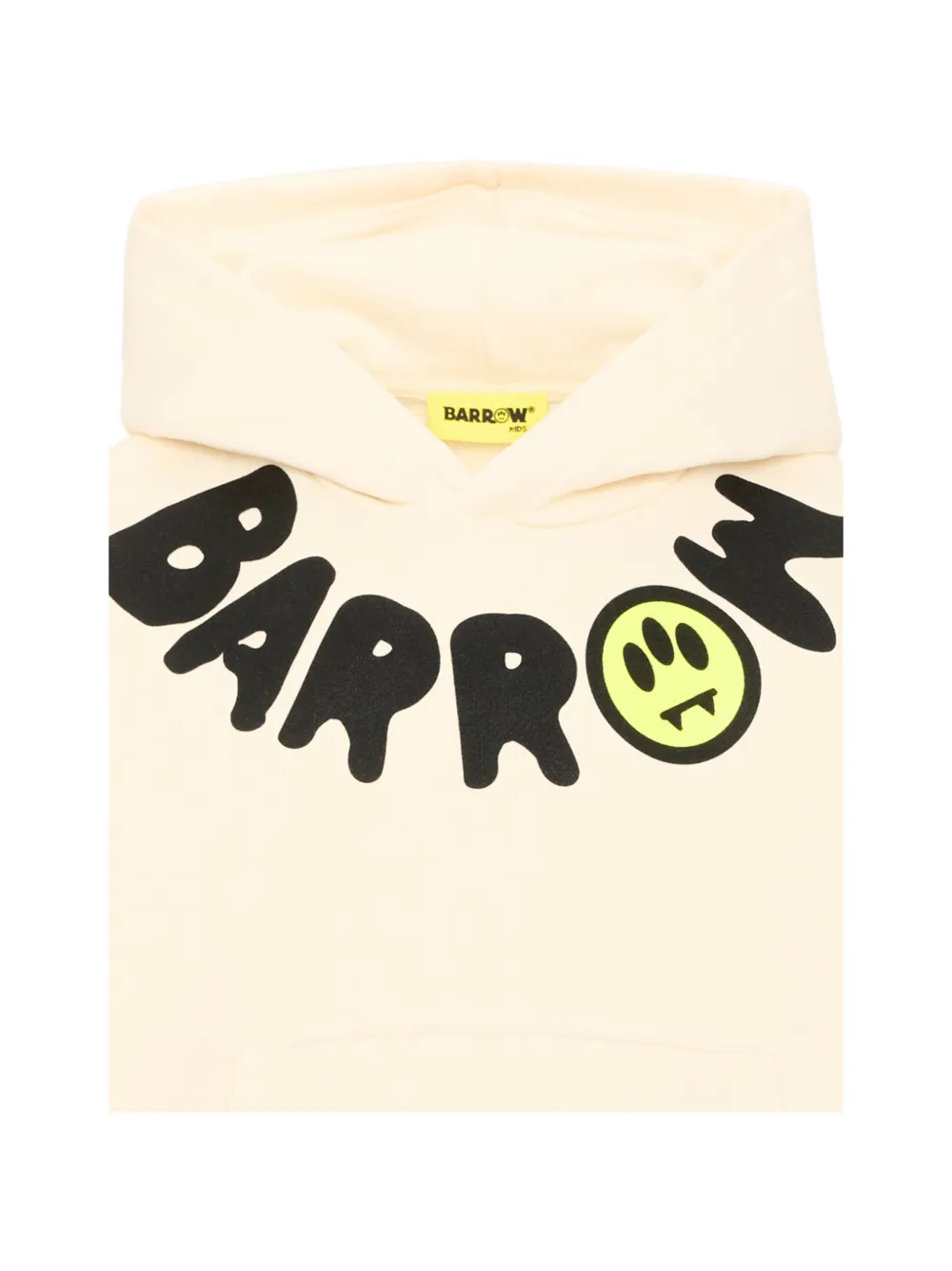 Barrow kids logoprint Circle hoodie Beige