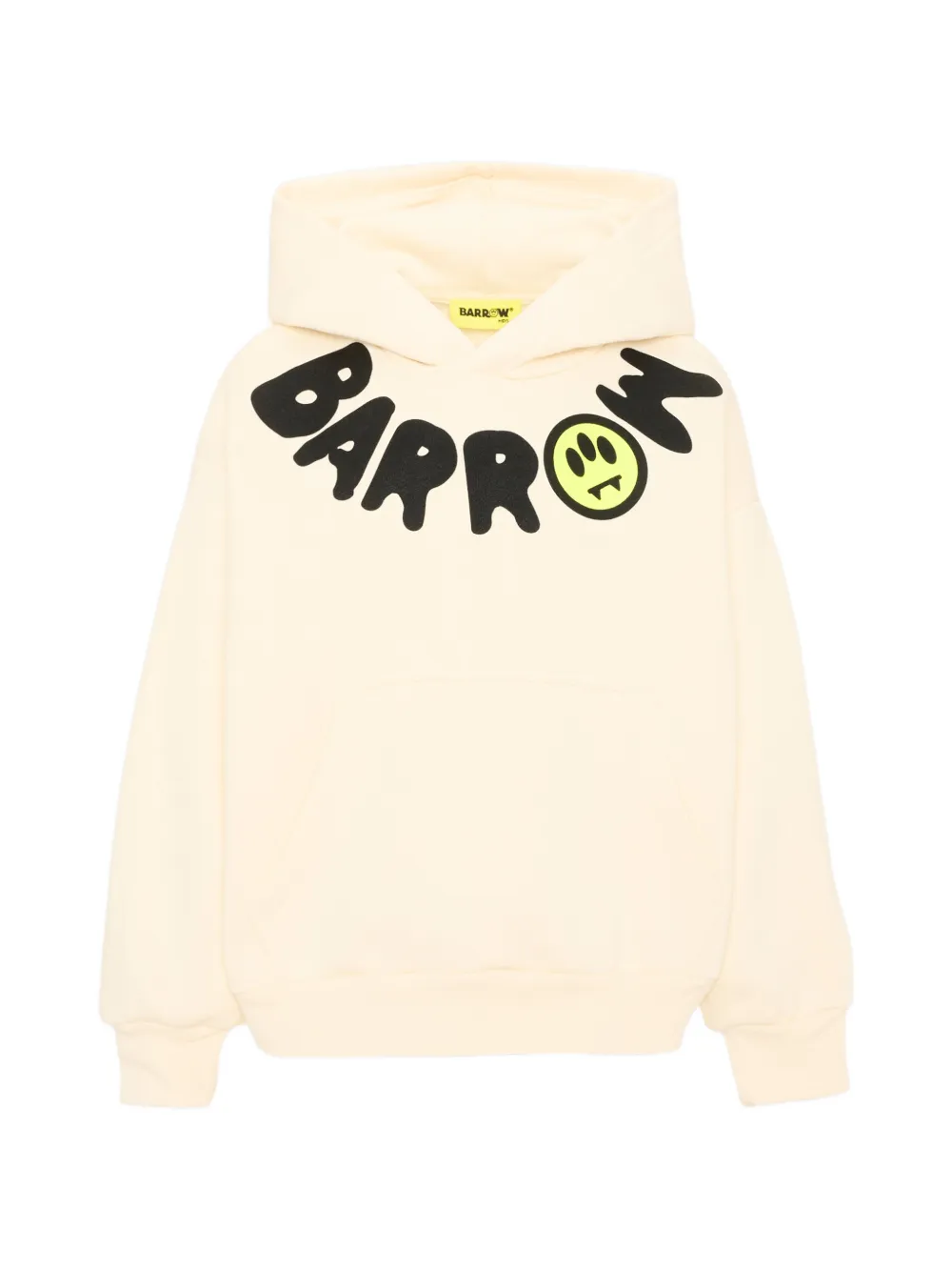 Barrow kids logo-print circle hoodie - Toni neutri
