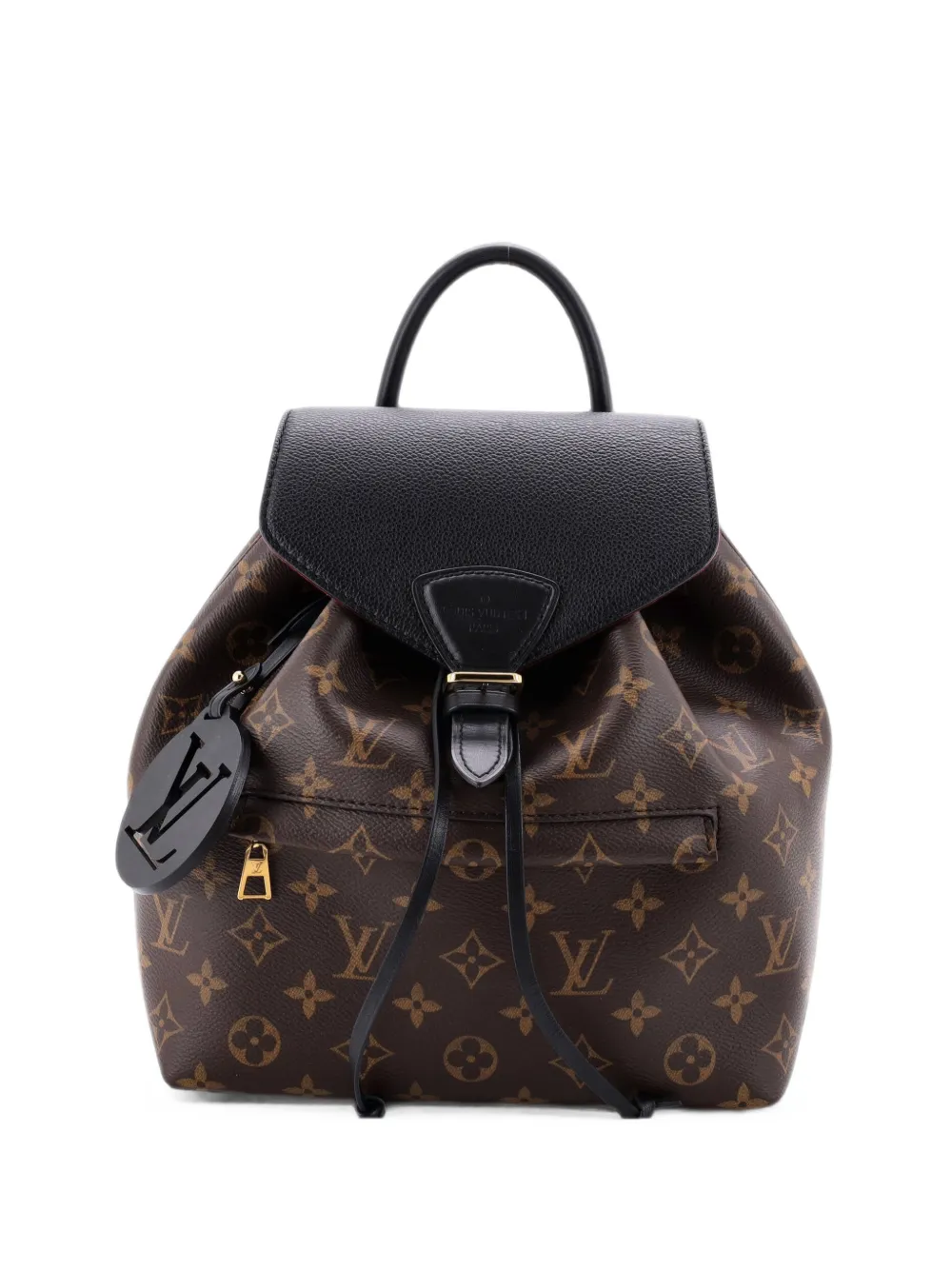 Louis Vuitton Pre-Owned Montsouris NM Monogram Canvas with Leather PM backpack - Nero