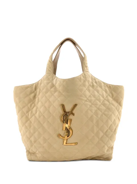 Saint Laurent Pre-Owned grand cabas Icare Shopping en nubuck matelassé