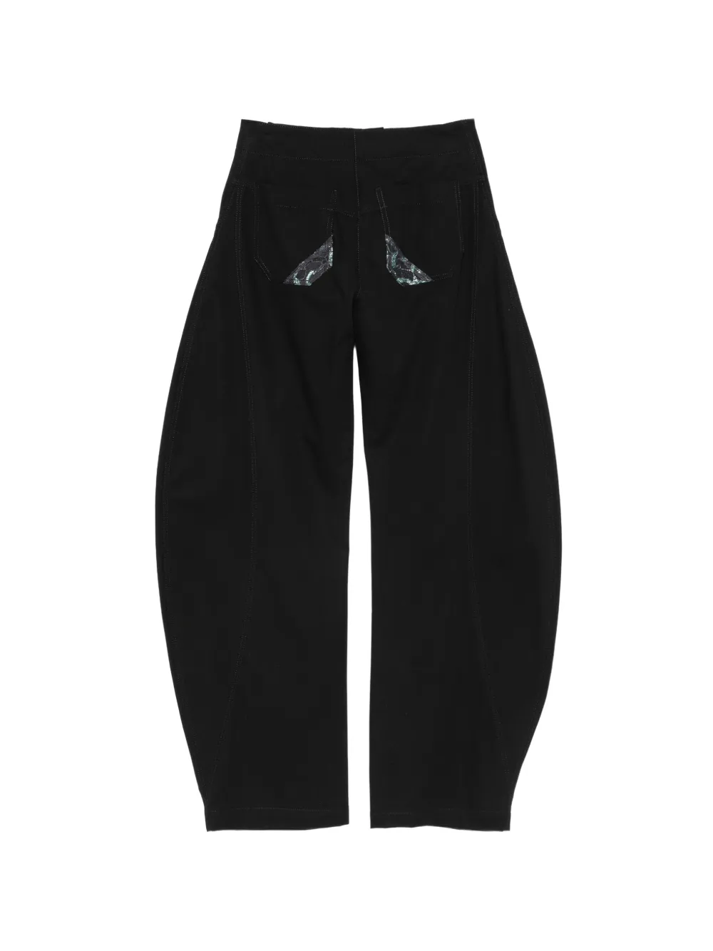 MITILIANE COUTURE Broek met wijde pijpen Zwart