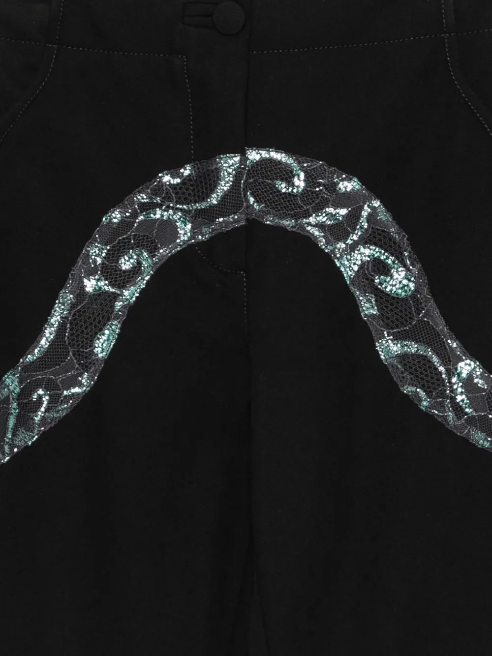 MITILIANE COUTURE Broek met wijde pijpen Zwart