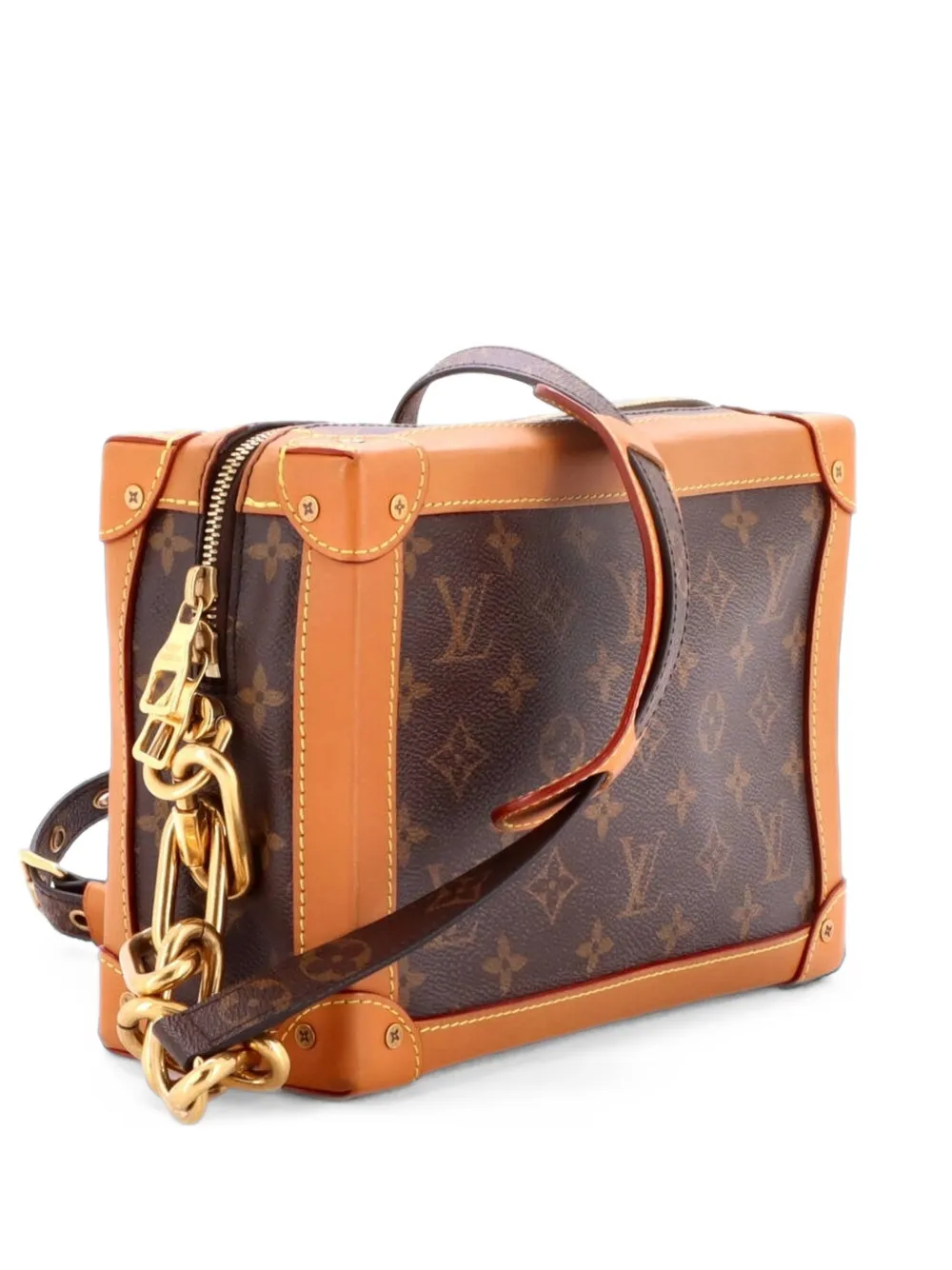 Louis Vuitton Pre-Owned Borsa a tracolla Legacy Soft Trunk in tela con monogramma - Marrone