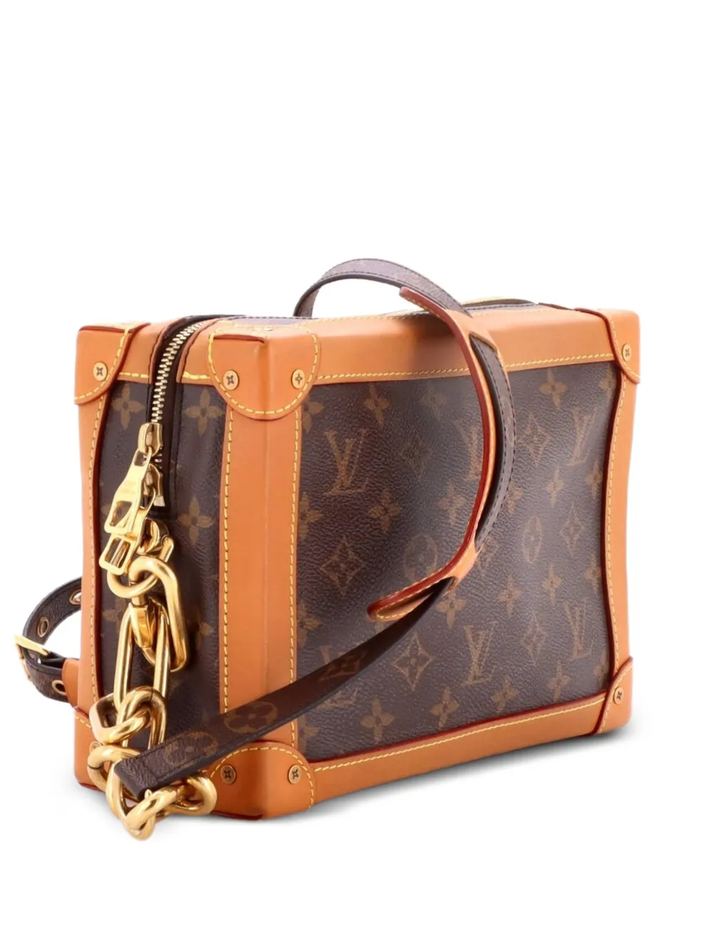 Louis Vuitton Pre-Owned Borsa a tracolla Legacy Soft Trunk in tela con monogramma - Marrone