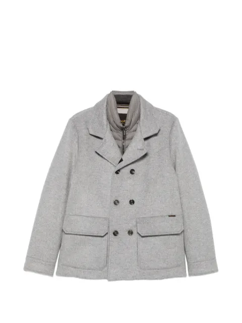 Moorer double-breasted notched-lapel jacket