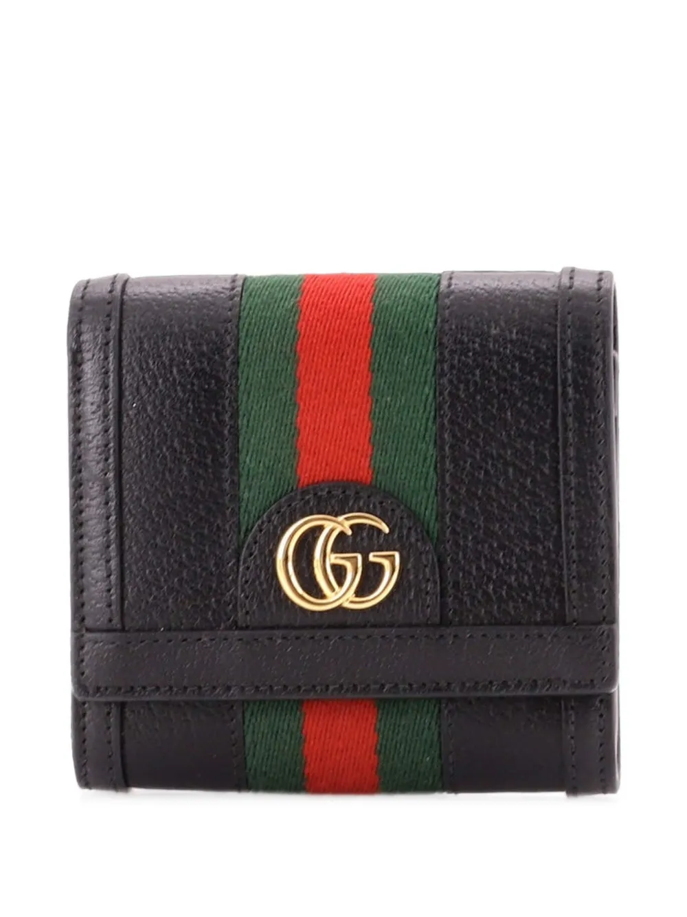 Gucci Pre-Owned Portafoglio Ophidia piccolo in pelle - Nero