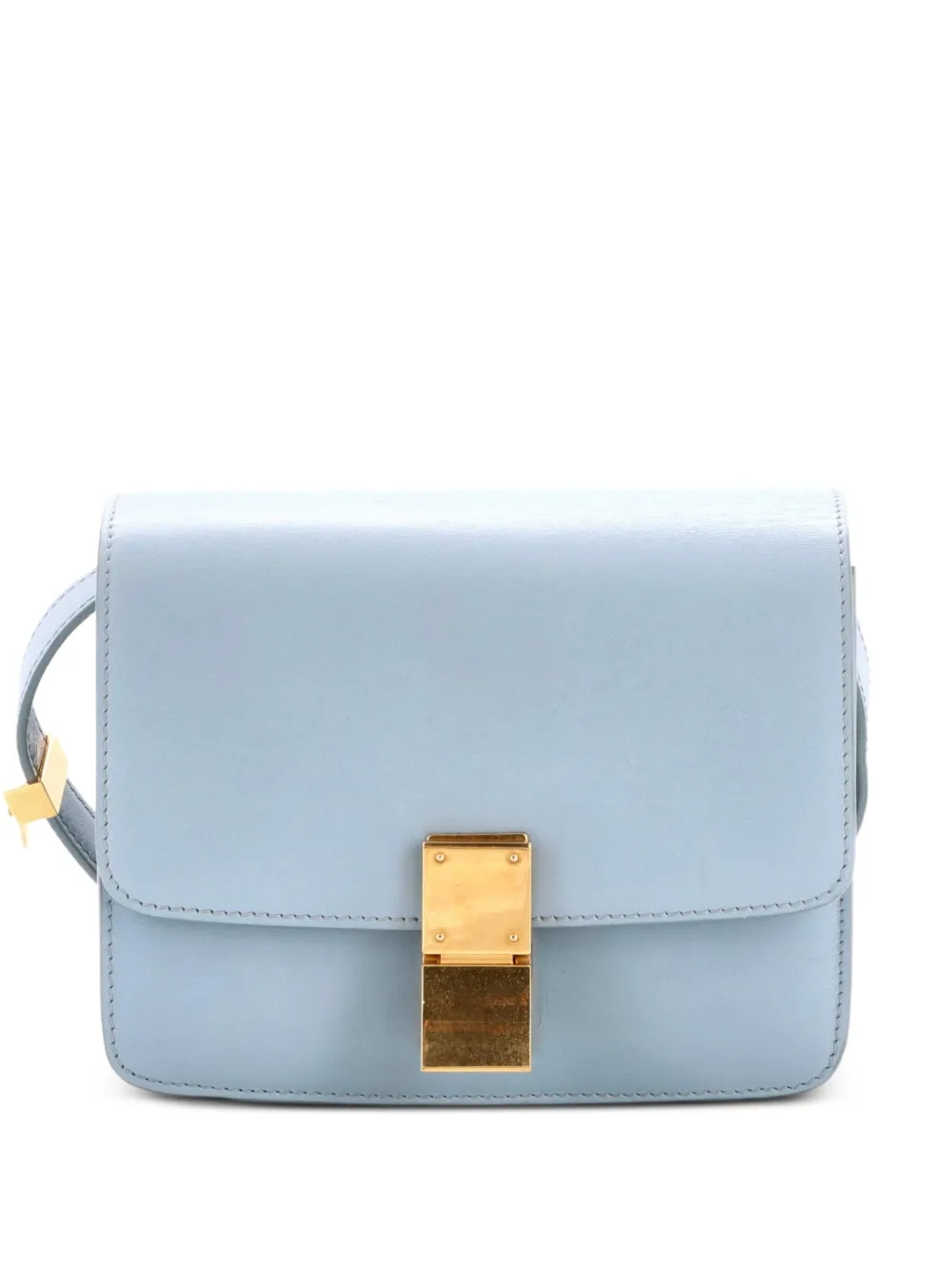 Celine Pre-Owned Borsa a spalla Teen Classic Box in pelle liscia - Blu