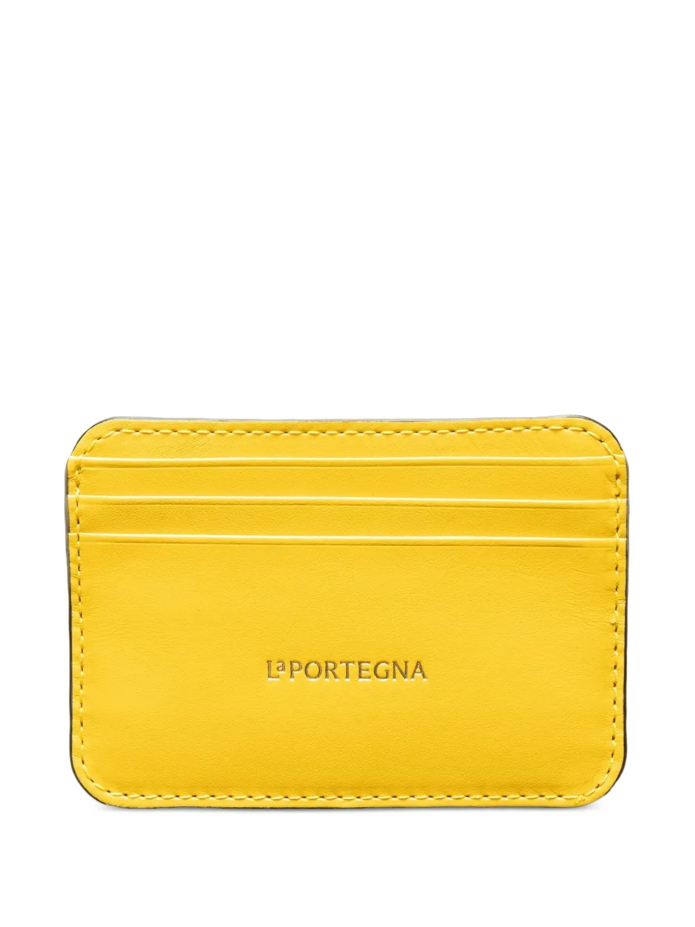 La Portegna Portacarte Humphrey in pelle - Giallo