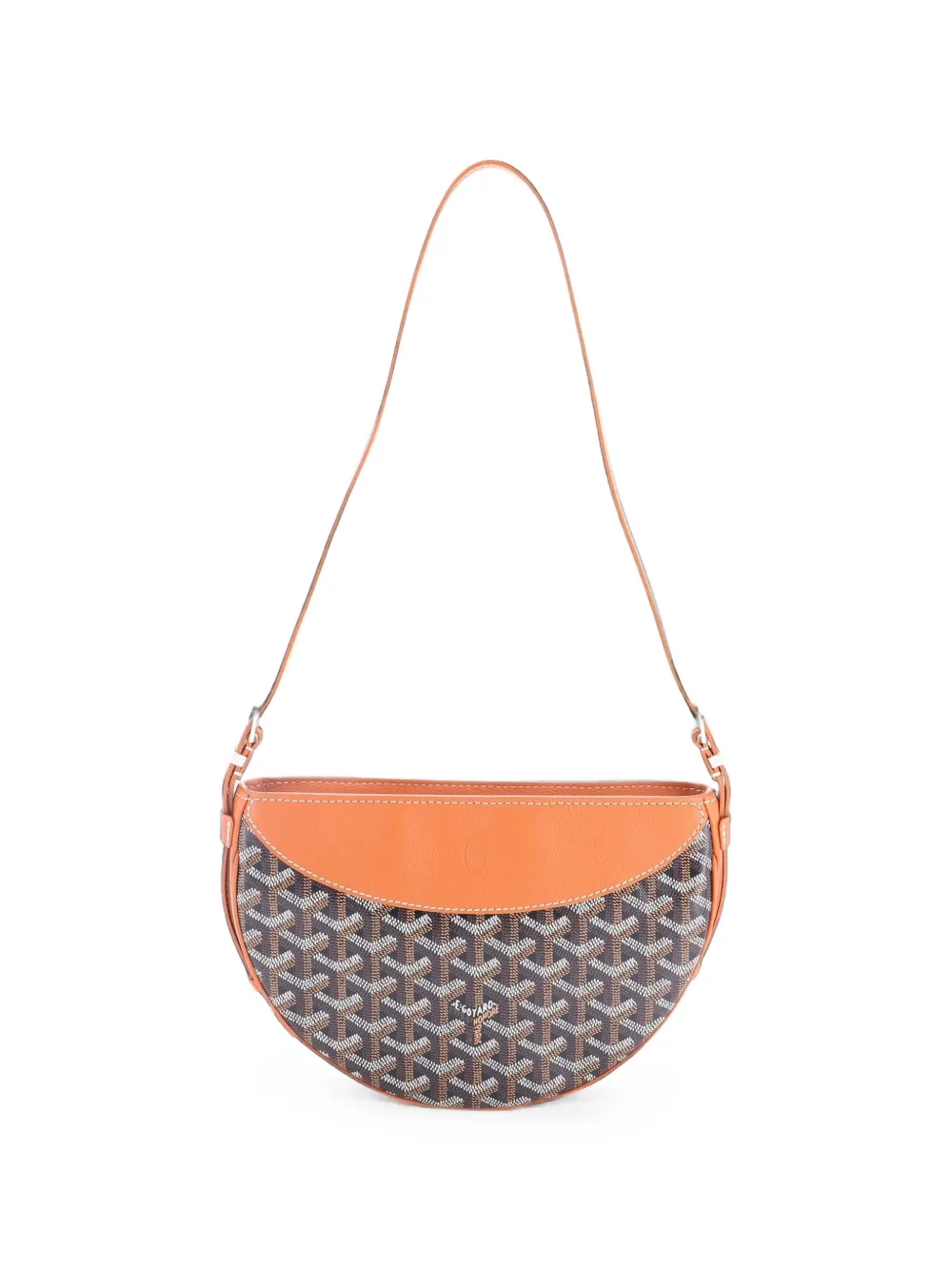 Goyard Pre-Owned Hirondelle Schultertasche aus Canvas und Leder - Braun