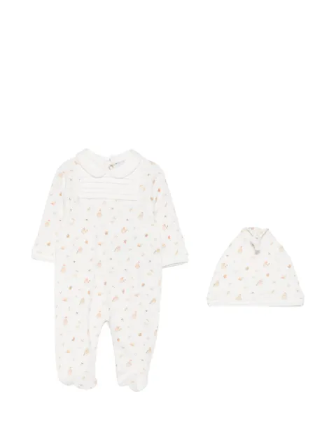 Emporio Armani Kids graphic-print Peter-Pan-collar pajamas
