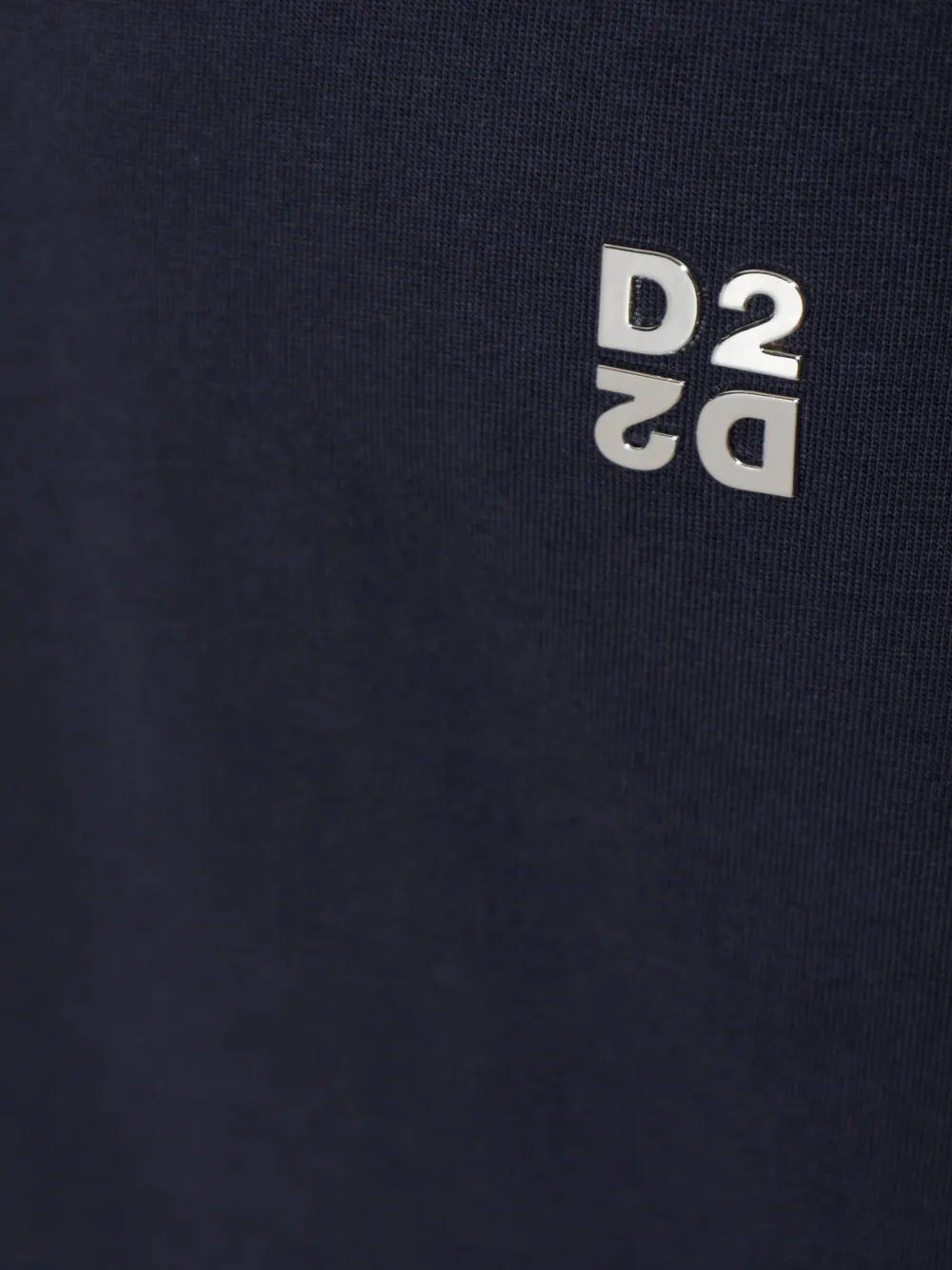 DSQUARED2 T-shirt met ronde hals en logodetail Blauw