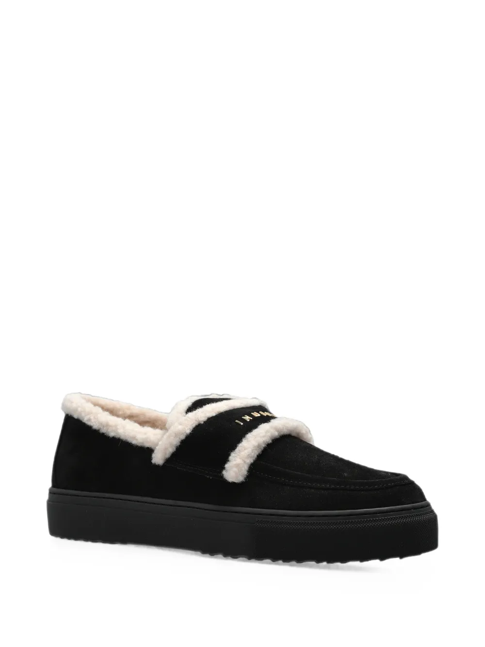 Inuikii Shearling Loafer loafers Zwart