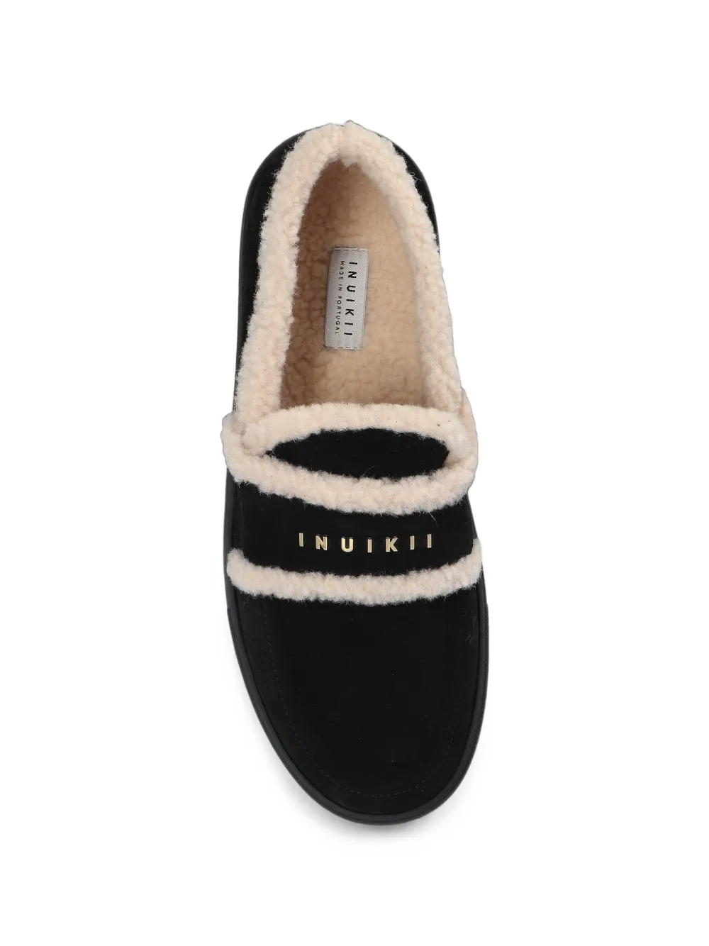 Inuikii Shearling Loafer loafers Zwart