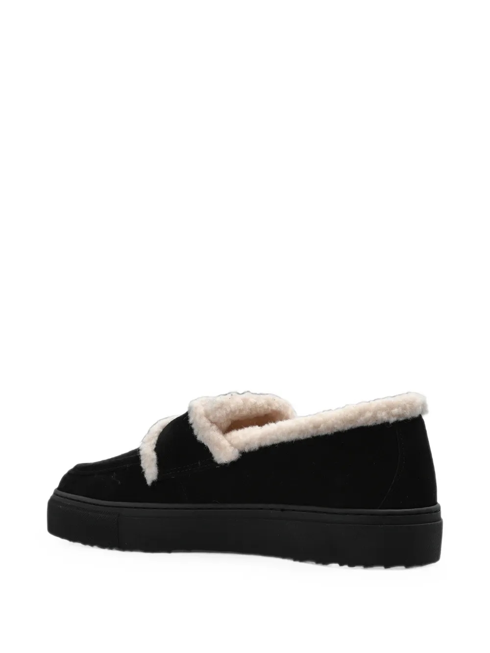 Inuikii Shearling Loafer loafers Zwart