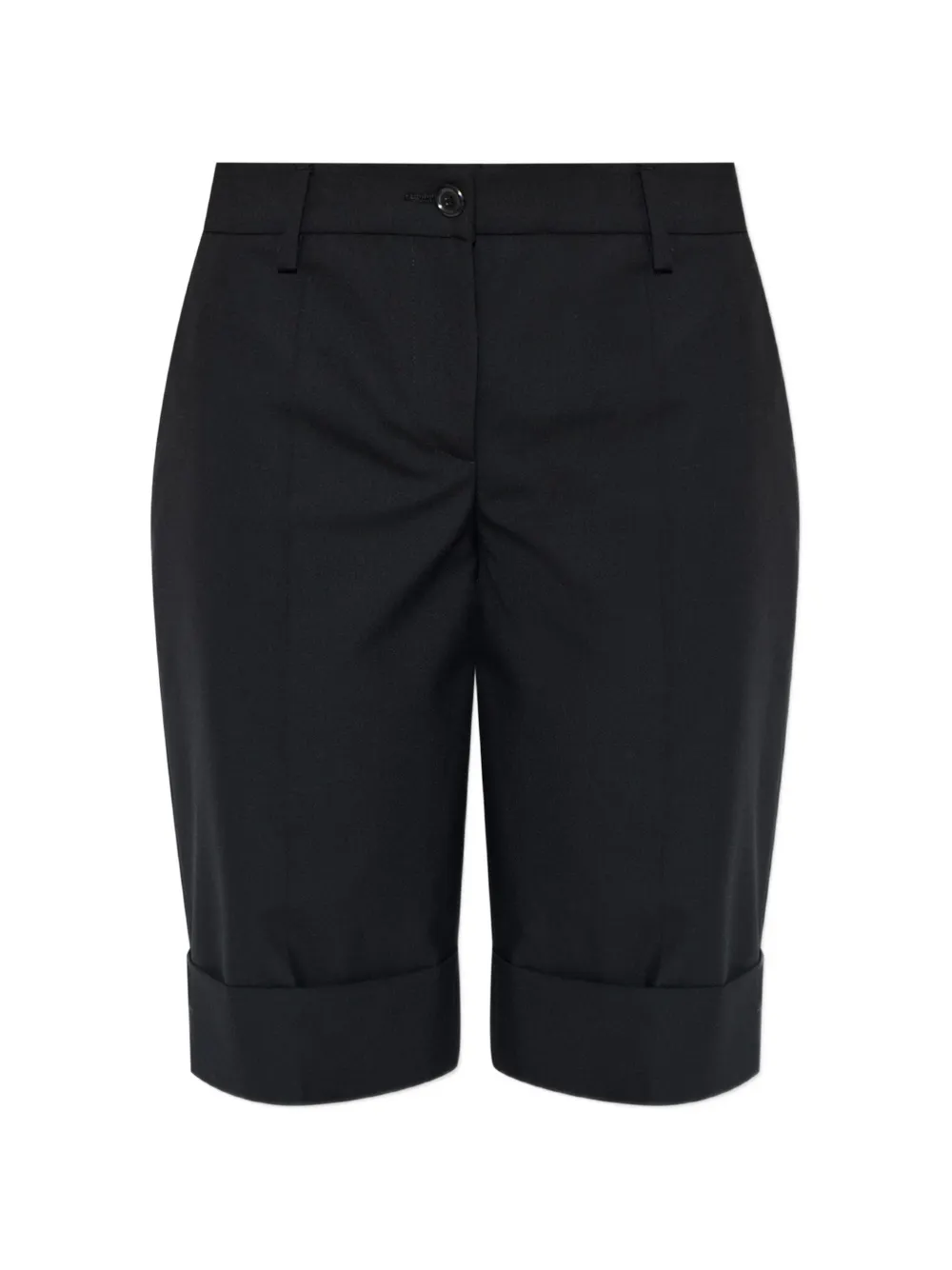 Moschino turn-up wool shorts - Nero