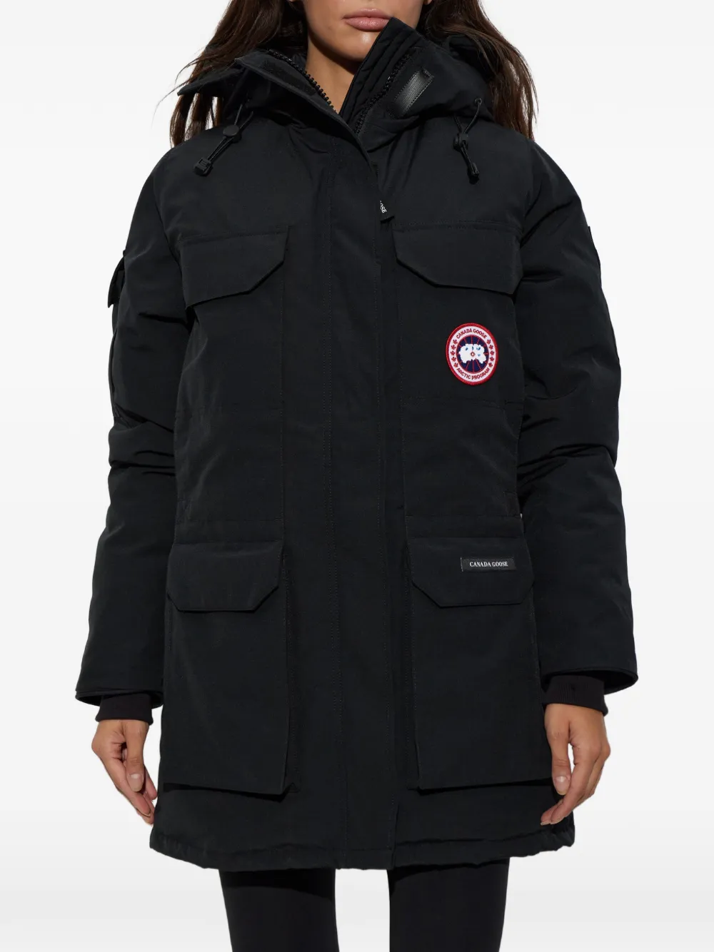 Canada Goose Expedition gewatteerde parka Zwart