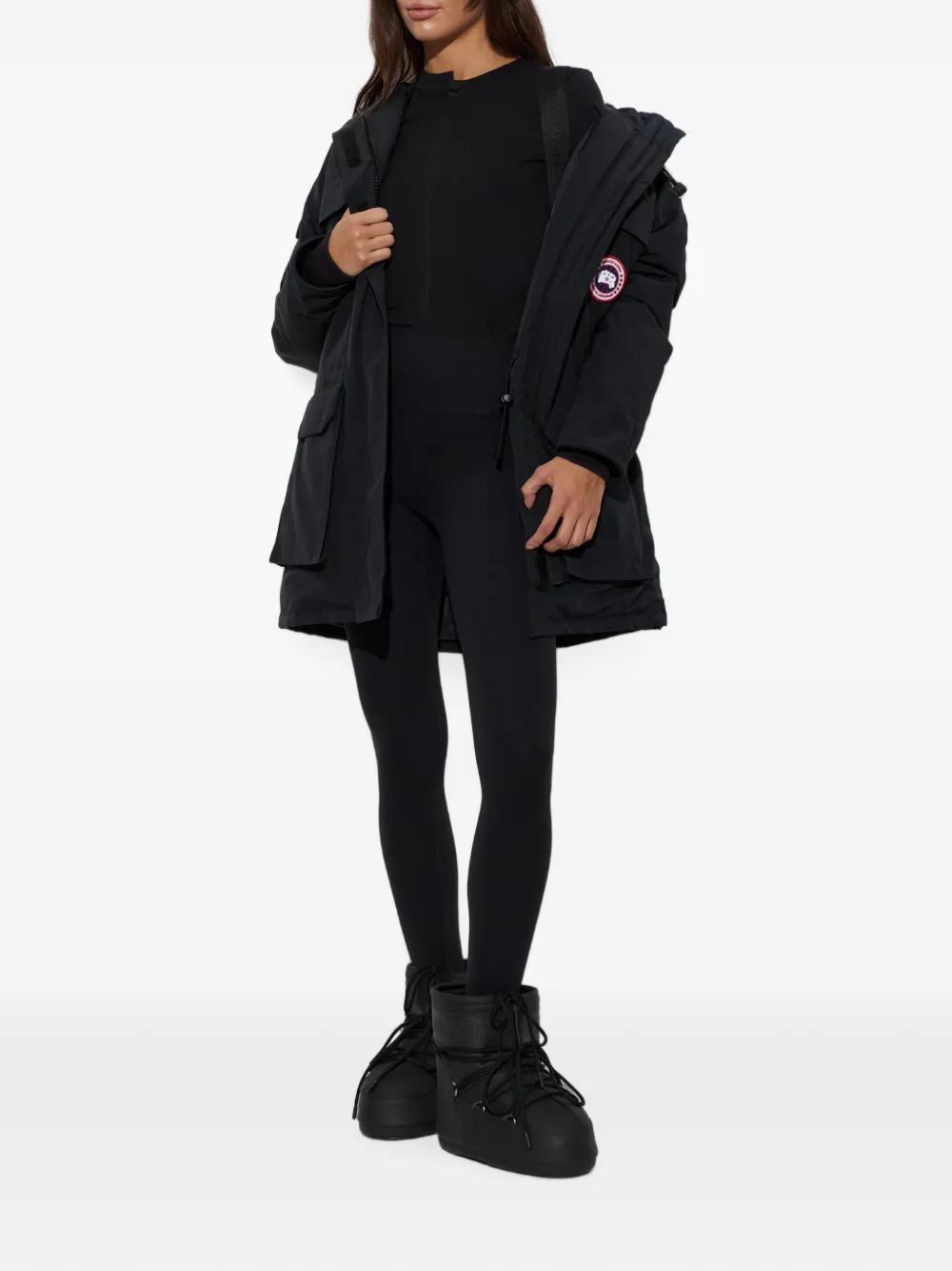 Canada Goose Expedition gewatteerde parka Zwart