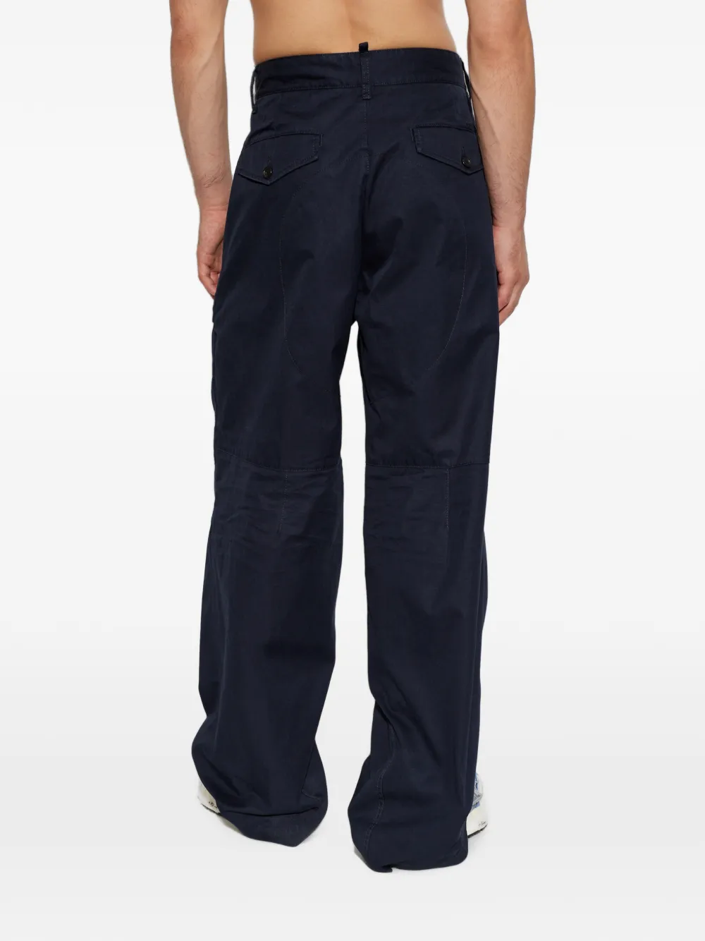 DSQUARED2 Broek met wijde pijpen Blauw