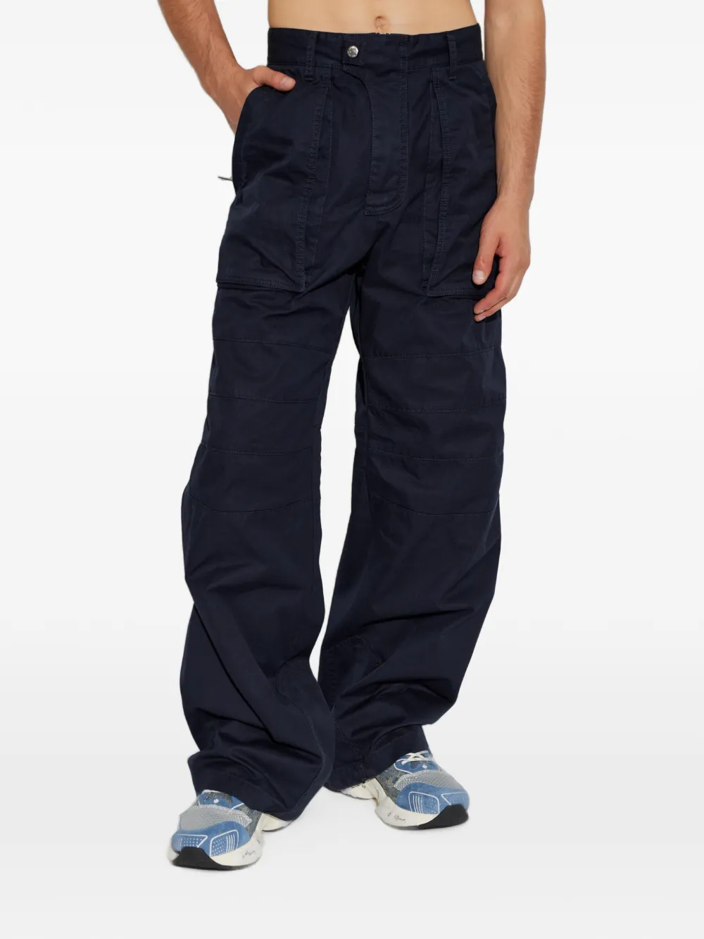 DSQUARED2 Broek met wijde pijpen Blauw