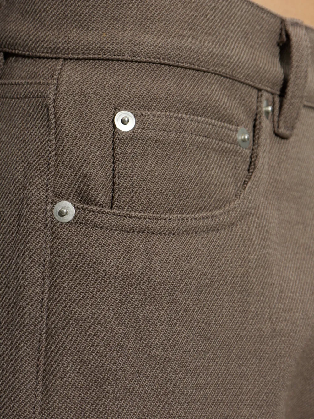 Rick Owens Straight broek Bruin
