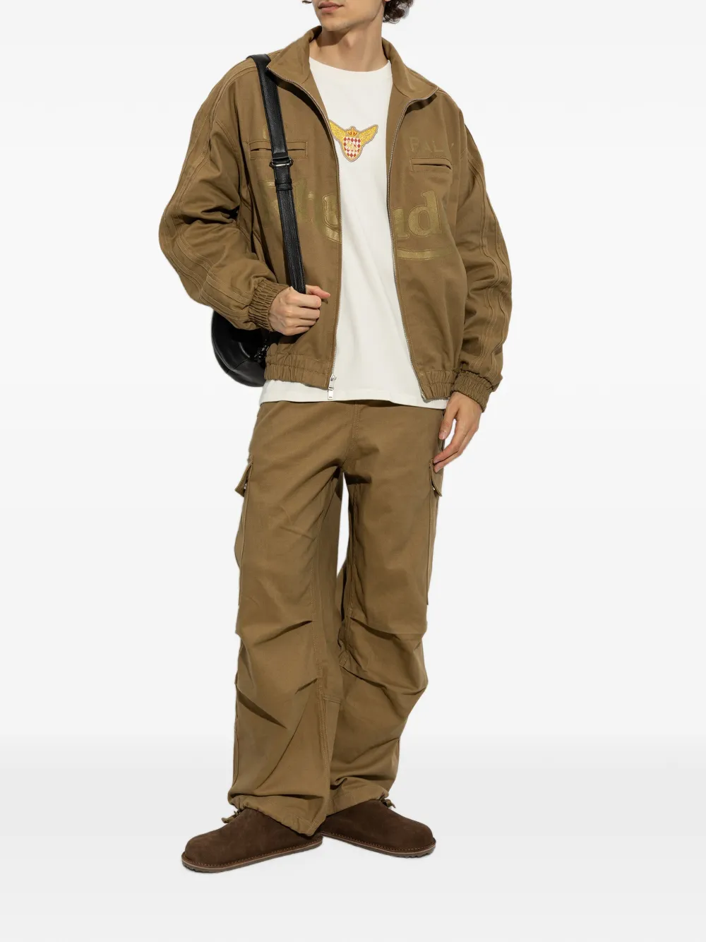 RHUDE Rallye T-shirt met grafische print Beige