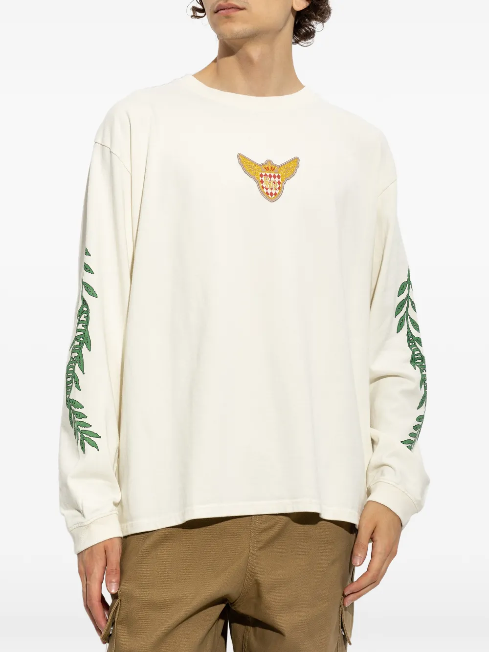 RHUDE Rallye T-shirt met grafische print Beige