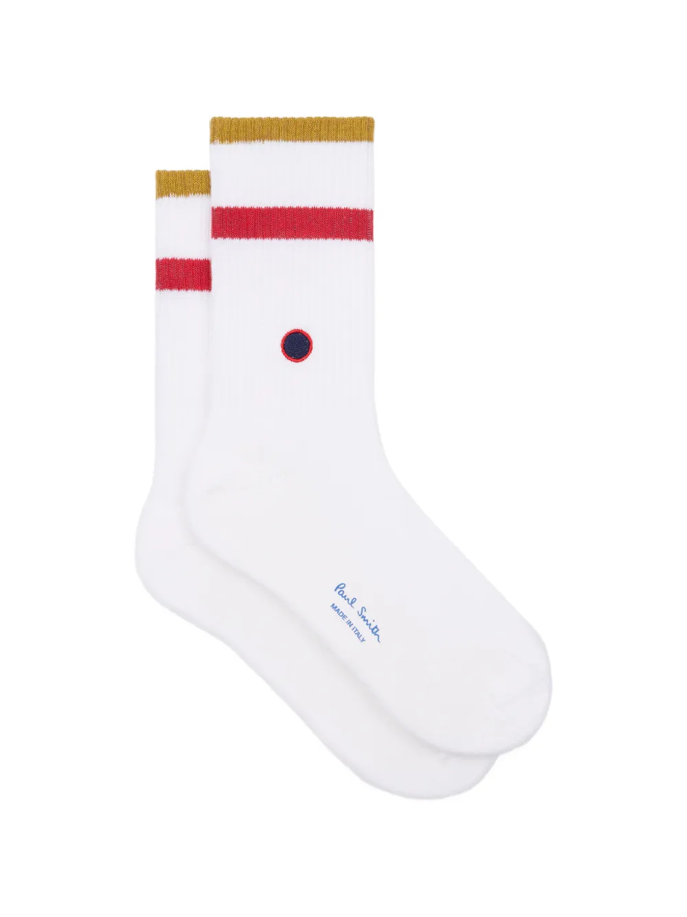 Paul Smith Calzini con riga e pois - Bianco