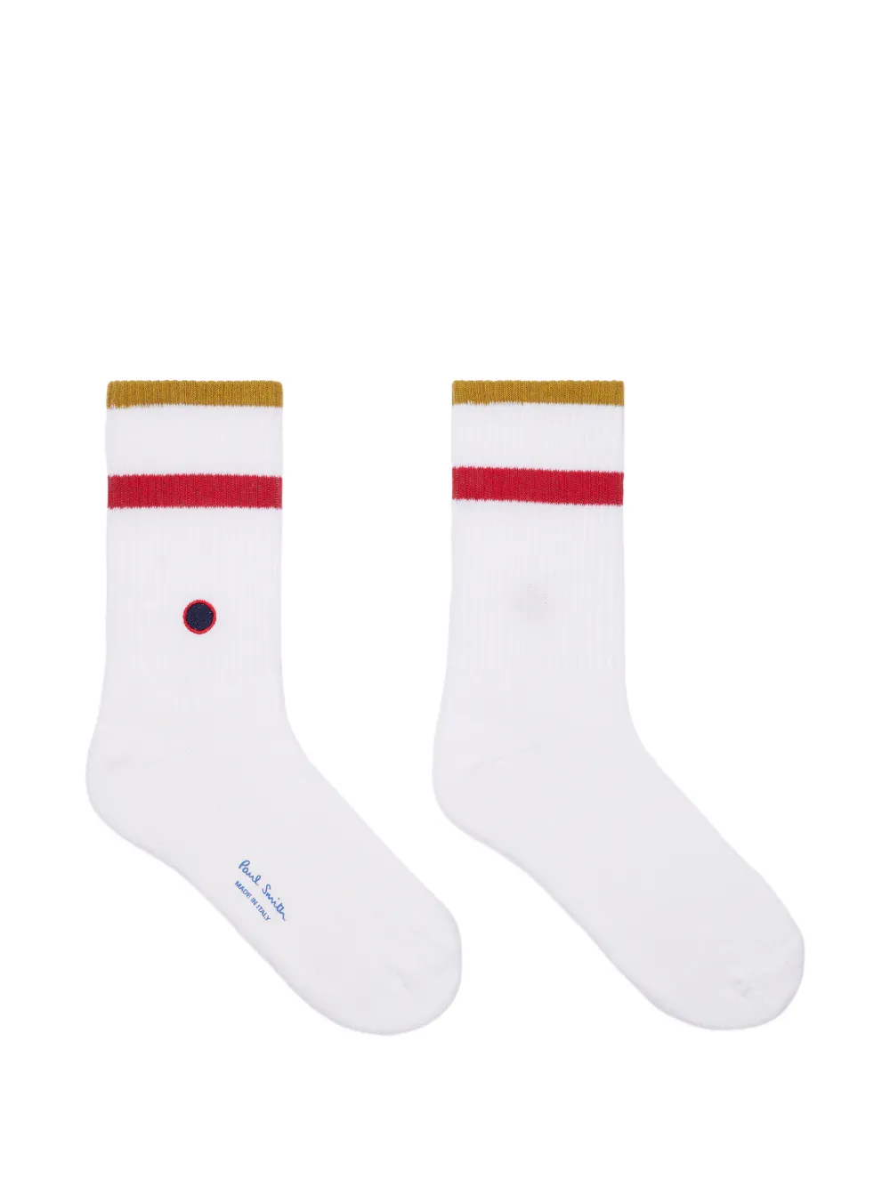 Paul Smith Gestreepte sokken met witte vlek en streep