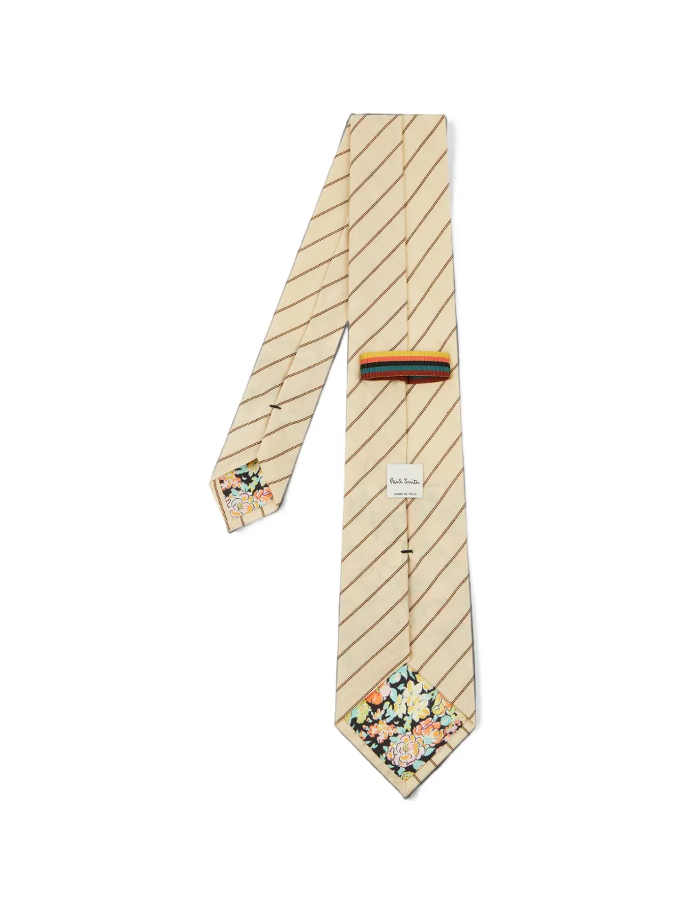 Paul Smith 'Shirting Stripe' stropdas Beige