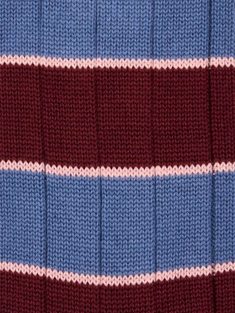 Paul Smith Geribbelde sokken met blokstreep Blauw
