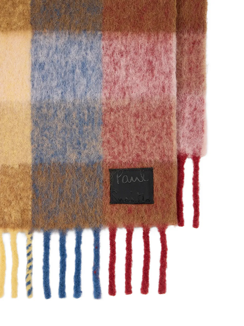 Paul Smith Geruite sjaal Beige