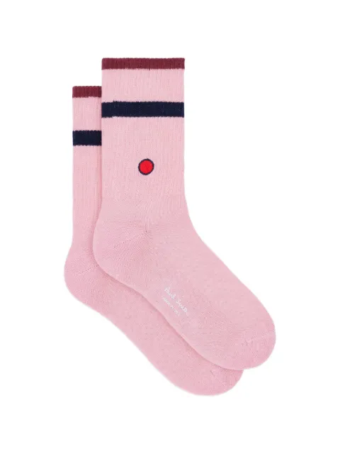Paul Smith pink spot and stripe socks