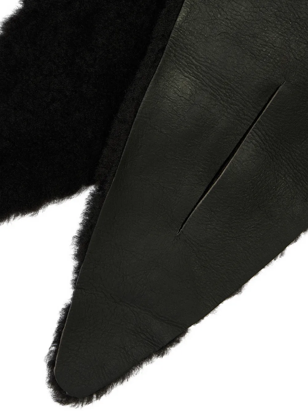 Paul Smith Leren lammy sjaal Bruin
