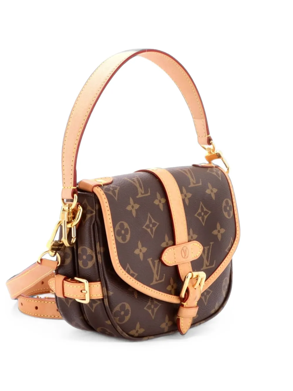 Louis Vuitton Pre-Owned Saumur Handbag Monogram Canvas BB crossbody bag - Braun