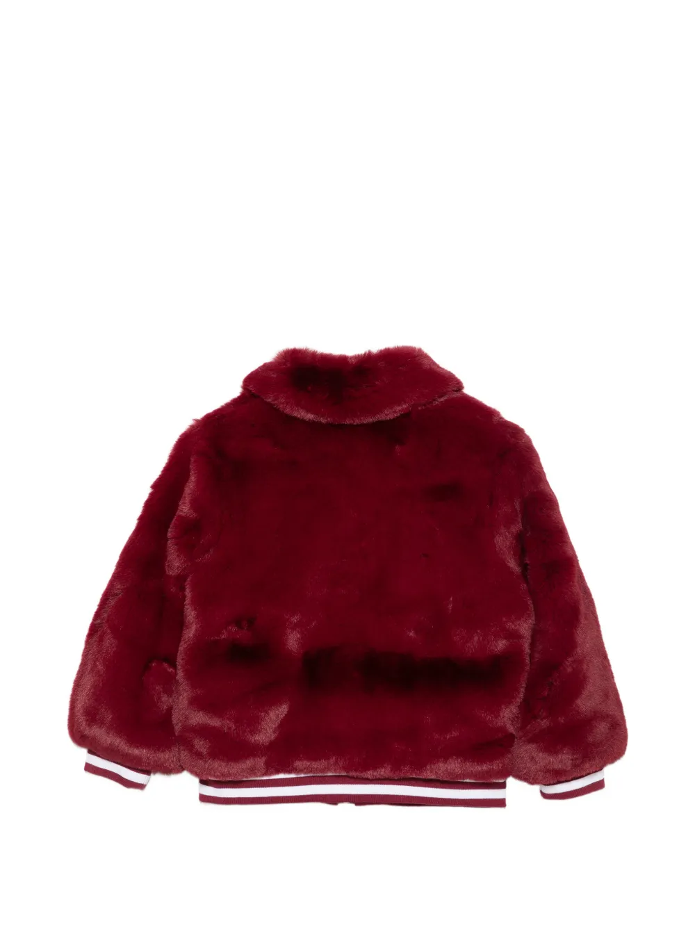 Stella McCartney Kids Jack van imitatiebont met gestreepte afwerking Rood