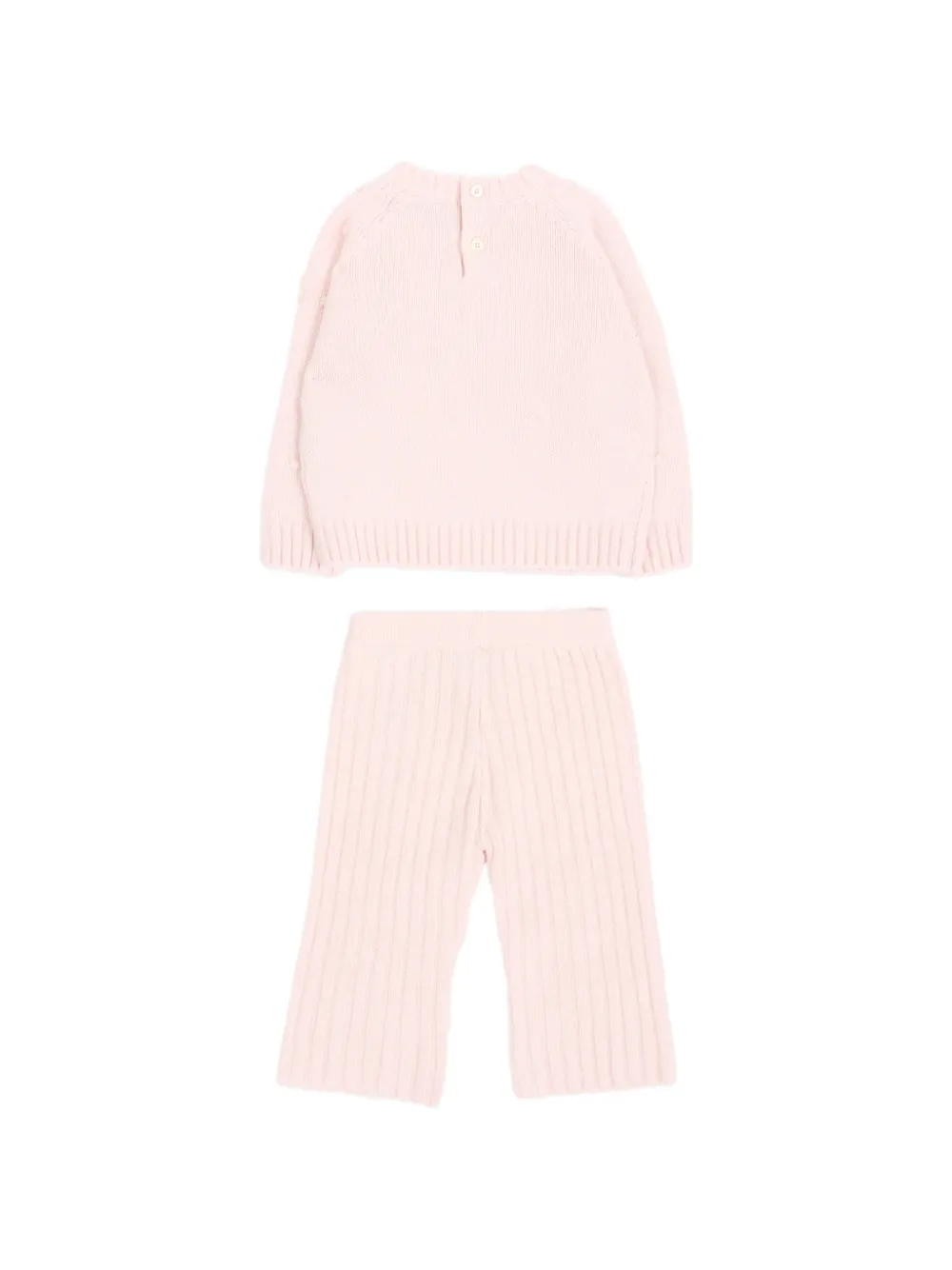 Moncler Enfant Ribgebreide set Roze