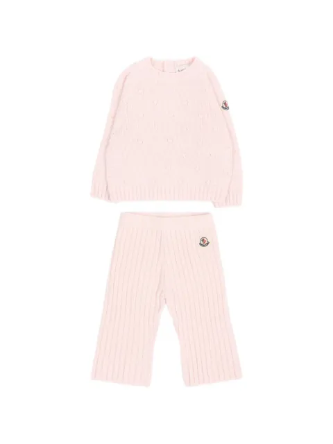 Moncler Enfant ensemble en maille côtelée