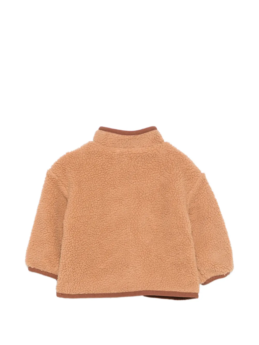 Stella McCartney Kids leopard-embroidered fleece jacket Bruin