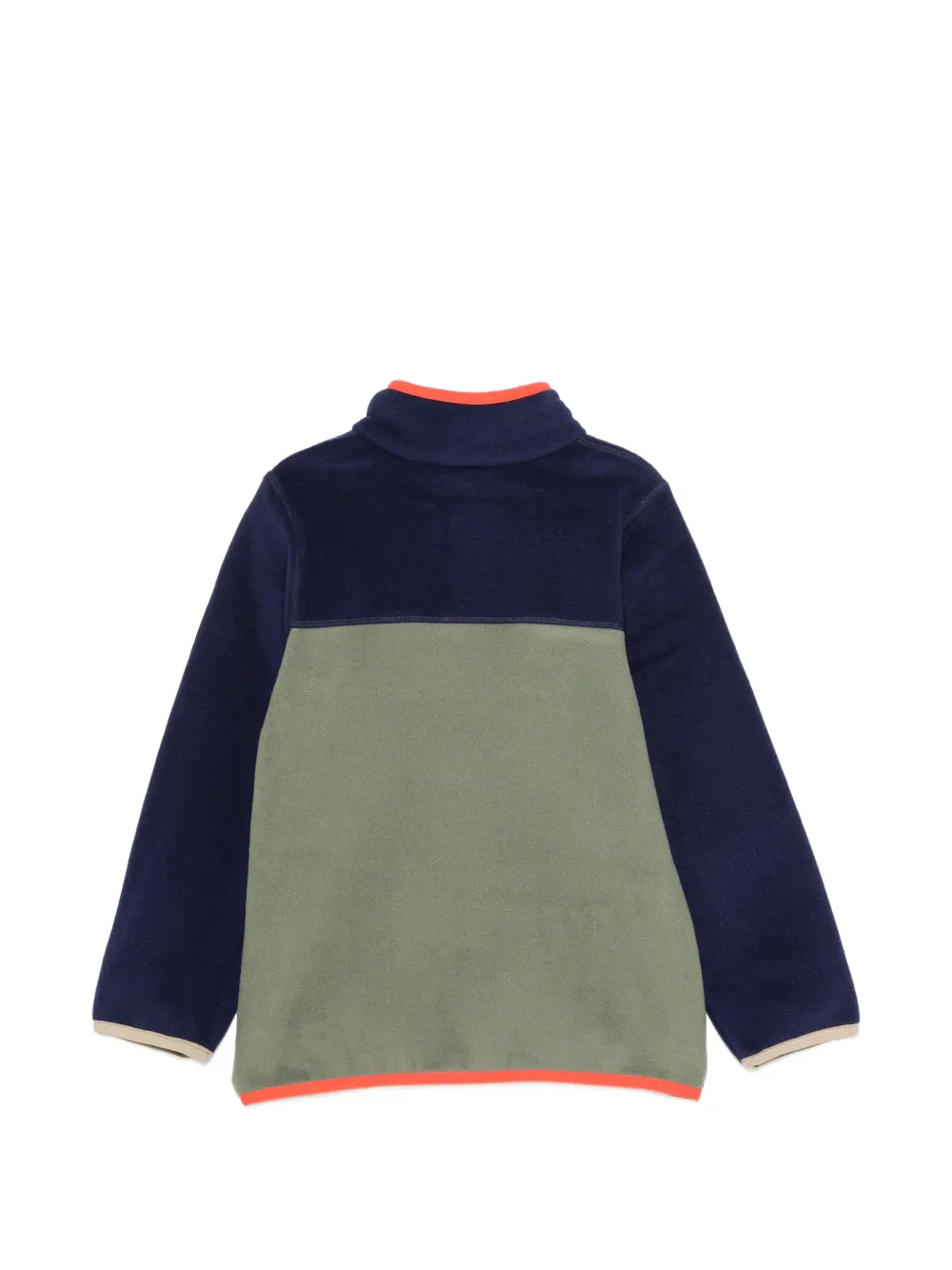 Stella McCartney Kids Fleece trui met colourblocking Blauw
