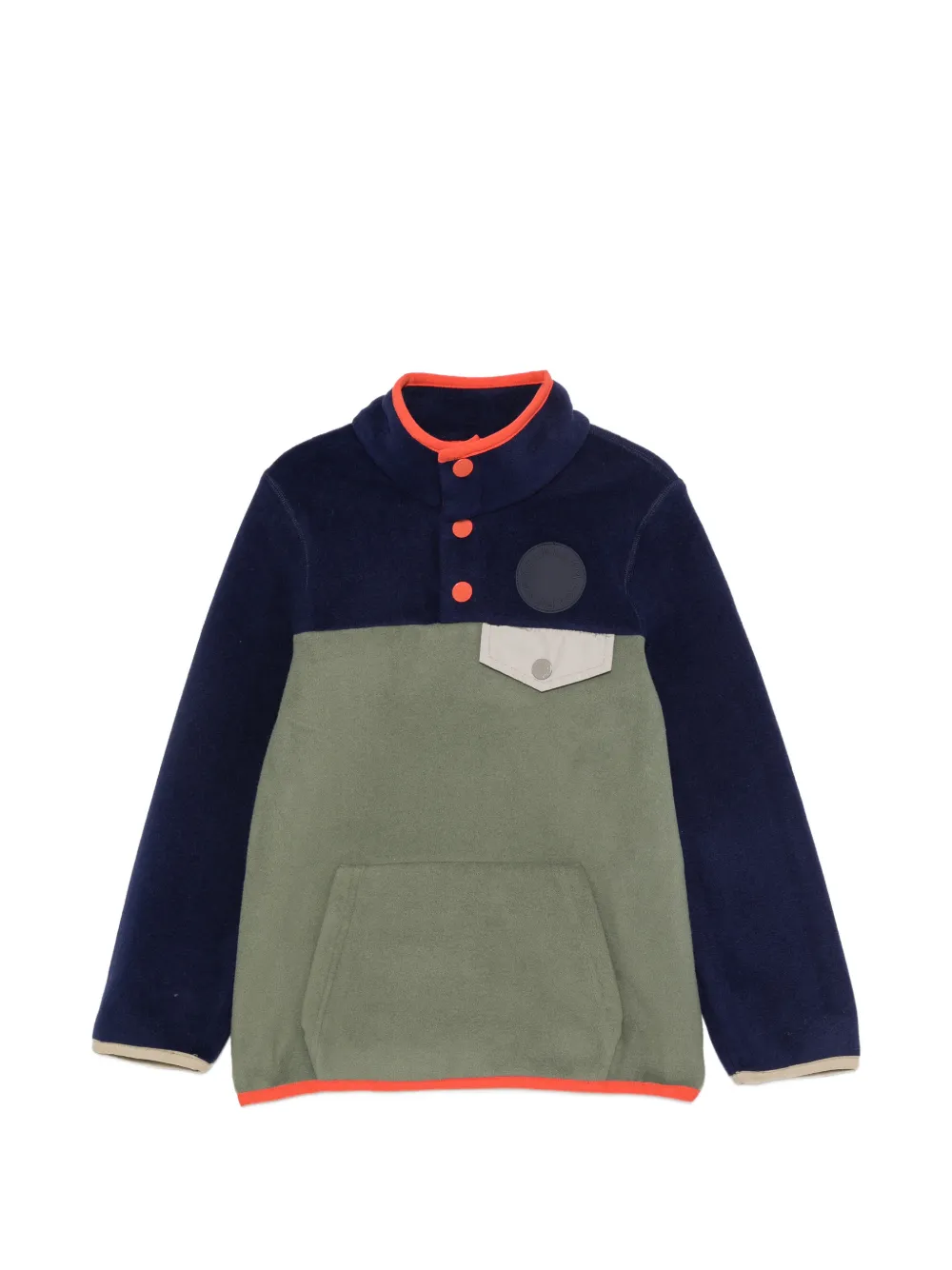 Stella McCartney Kids colour-block fleece sweater - Blu