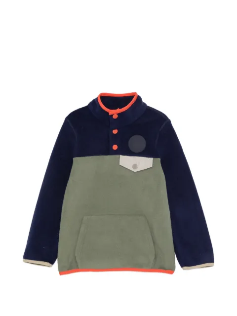 Stella McCartney Kids colour-block fleece sweater