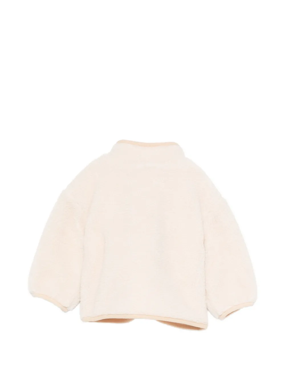 Stella McCartney Kids horse-patch fleece jacket Beige