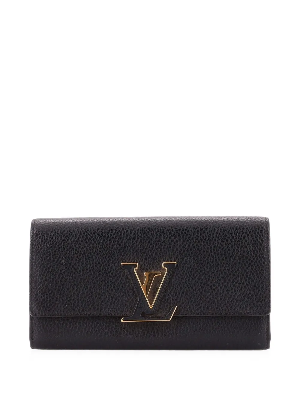 Louis Vuitton Pre-Owned Kleines Capucines Portemonnaie - Schwarz
