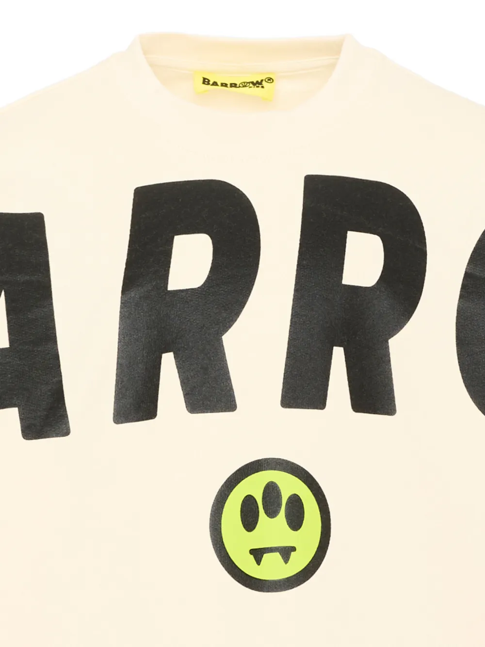 Barrow kids Katoenen sweater met logoprint Beige