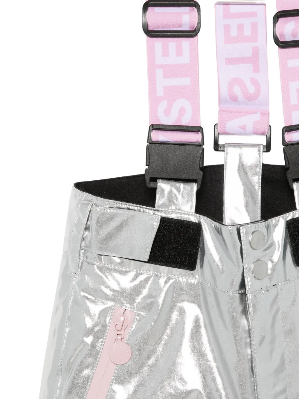 Stella McCartney Kids star-patchwork ski pants Grijs
