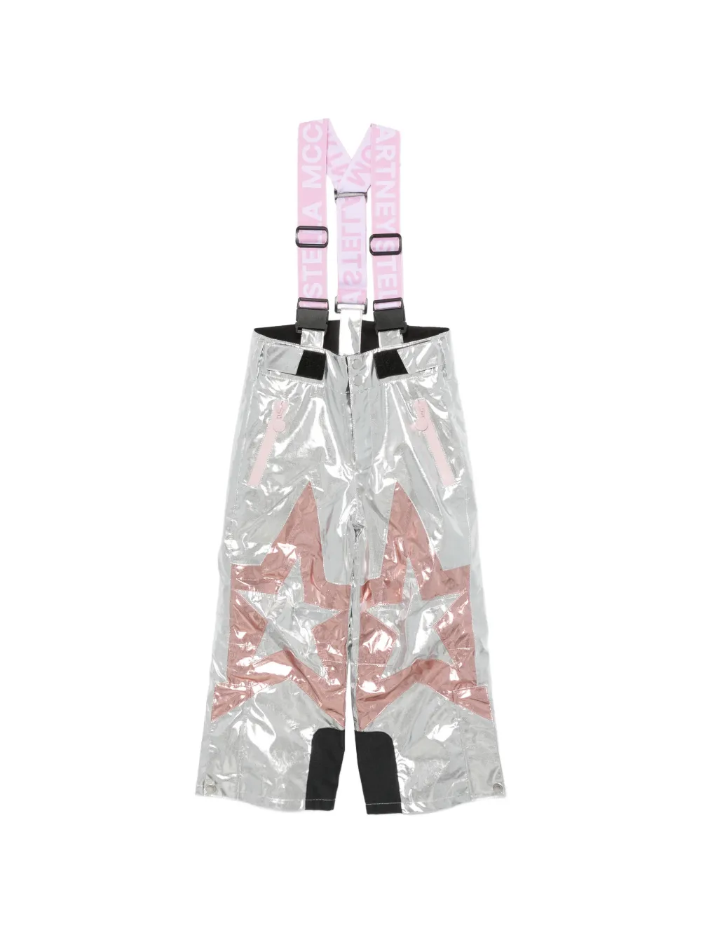 Stella McCartney Kids star-patchwork ski pants Grijs