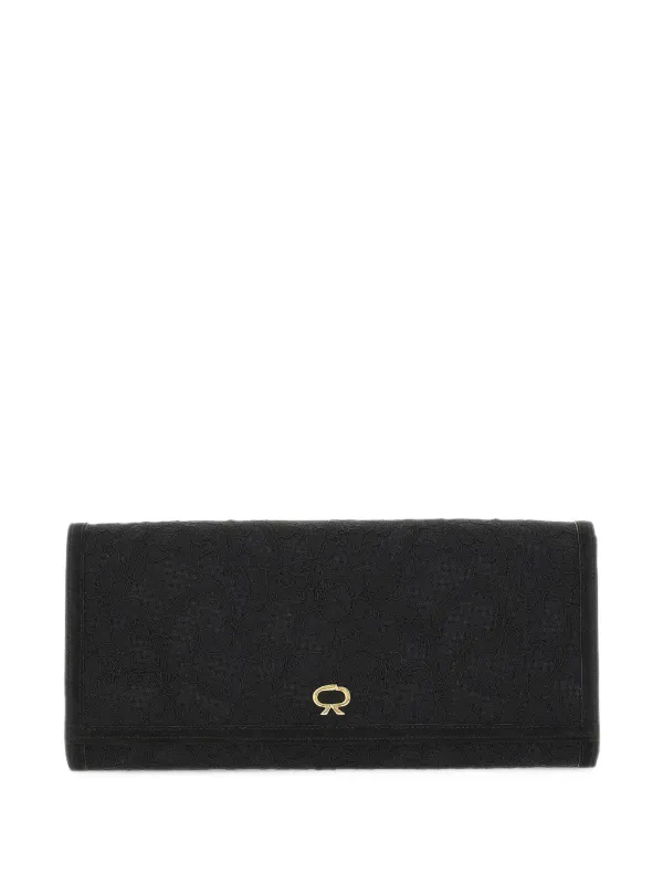 Gianvito Rossi Monica Clutch in Black