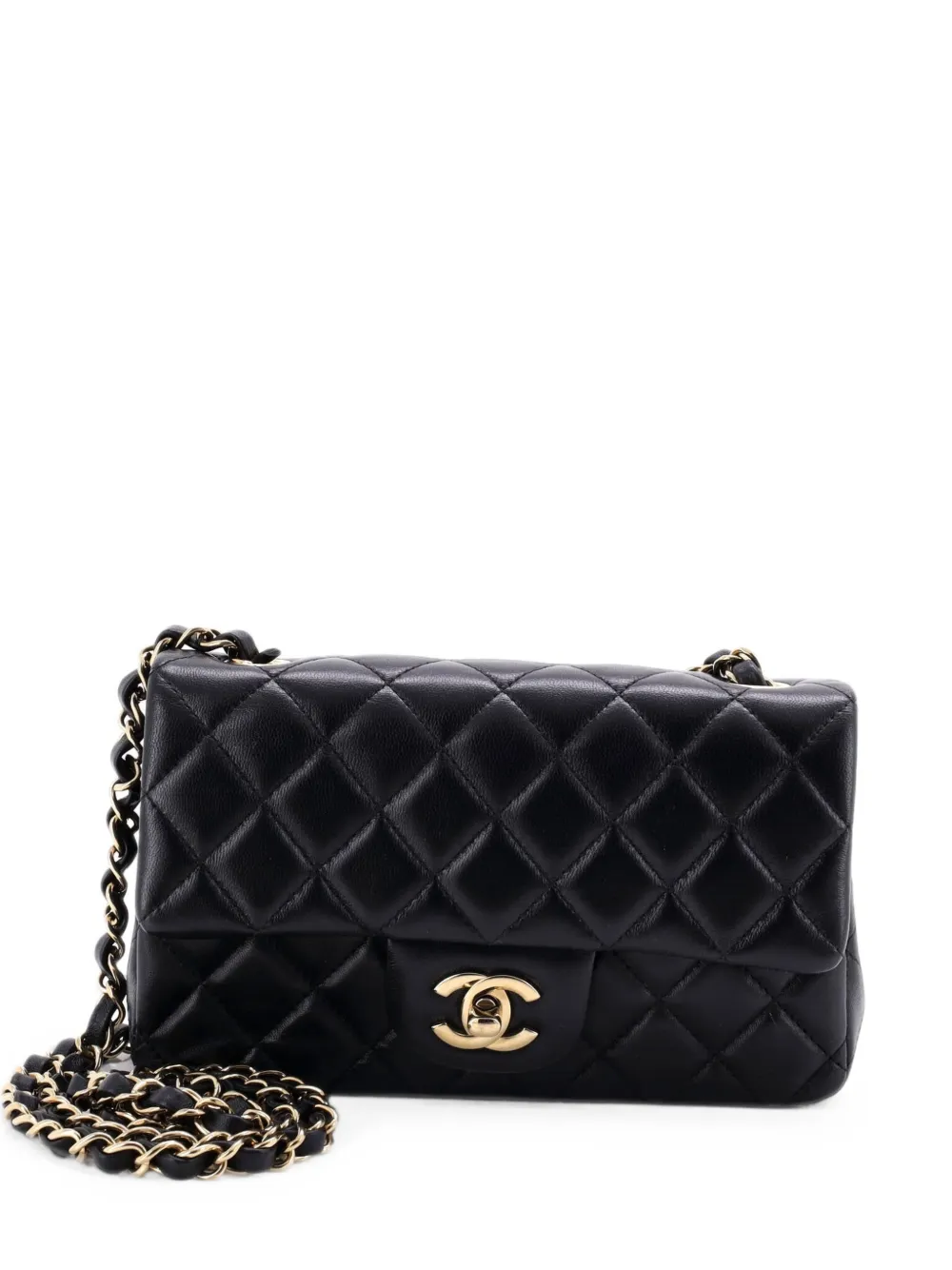 CHANEL Pre-Owned Classic Single Flap Bag Quilted Lambskin Mini crossbody bag - Schwarz