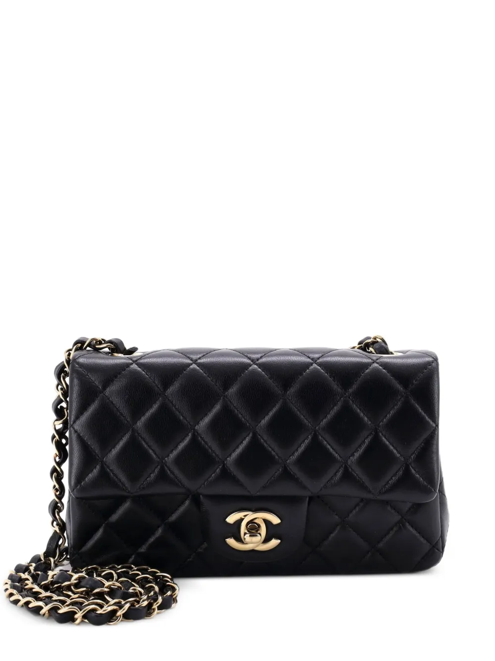 CHANEL Pre-Owned Classic Single Flap Bag Quilted Lambskin Mini crossbody bag - Schwarz